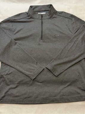Greg Norman Men’s Grey Performance Quarter-Zip Pullover XXL Golf Athletic